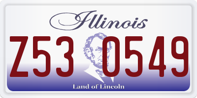 IL license plate Z530549