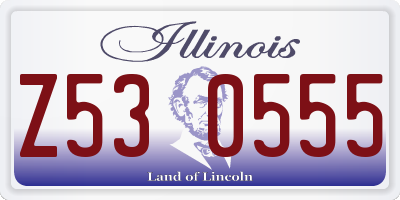 IL license plate Z530555