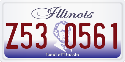IL license plate Z530561