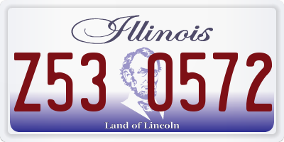 IL license plate Z530572
