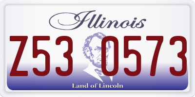 IL license plate Z530573