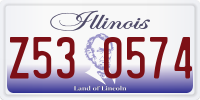 IL license plate Z530574