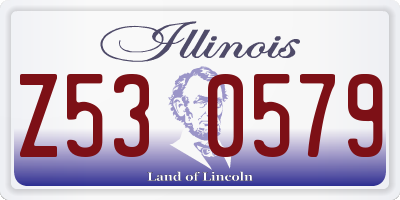 IL license plate Z530579