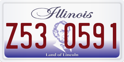IL license plate Z530591