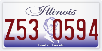 IL license plate Z530594