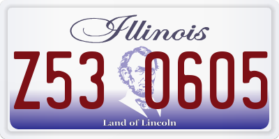 IL license plate Z530605
