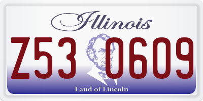 IL license plate Z530609
