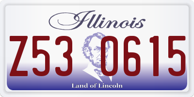 IL license plate Z530615