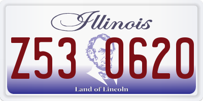 IL license plate Z530620