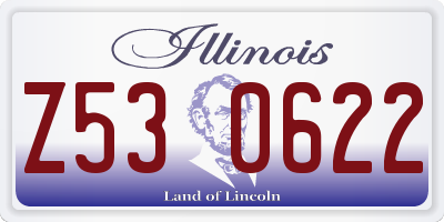 IL license plate Z530622