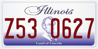 IL license plate Z530627