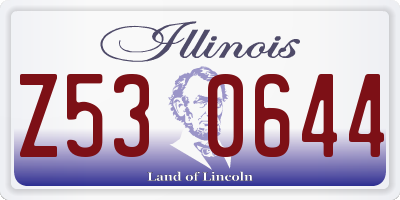 IL license plate Z530644