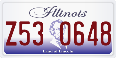 IL license plate Z530648