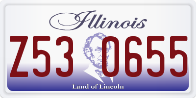IL license plate Z530655