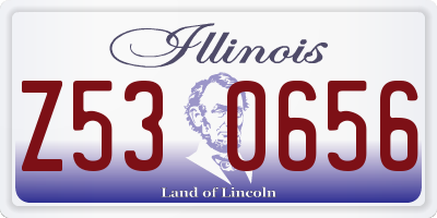 IL license plate Z530656
