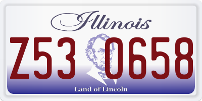 IL license plate Z530658