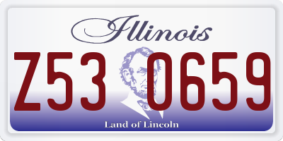 IL license plate Z530659
