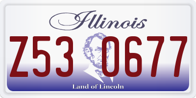 IL license plate Z530677