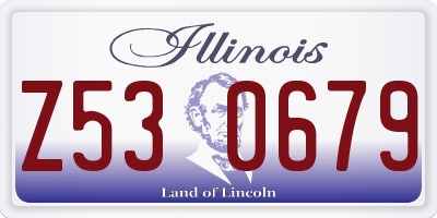 IL license plate Z530679