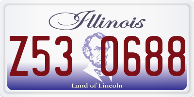 IL license plate Z530688
