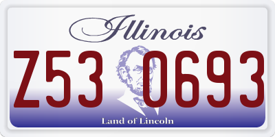IL license plate Z530693