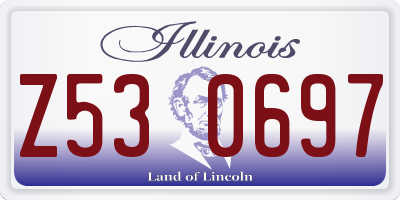 IL license plate Z530697