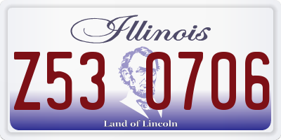 IL license plate Z530706