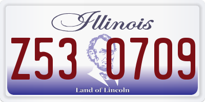 IL license plate Z530709