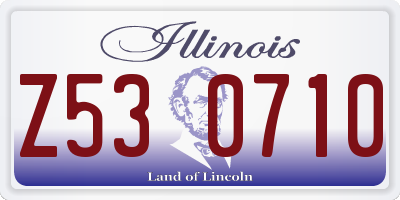 IL license plate Z530710