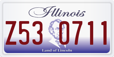 IL license plate Z530711