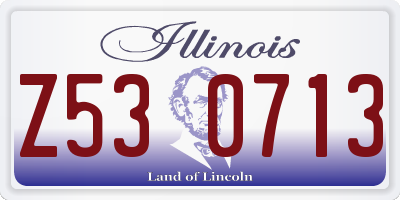IL license plate Z530713
