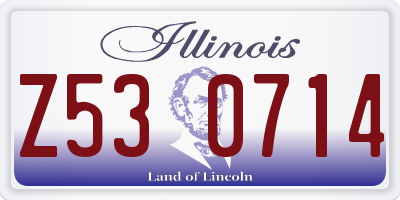 IL license plate Z530714