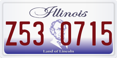 IL license plate Z530715