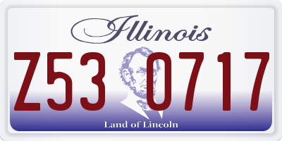 IL license plate Z530717