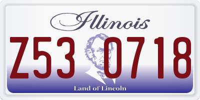 IL license plate Z530718