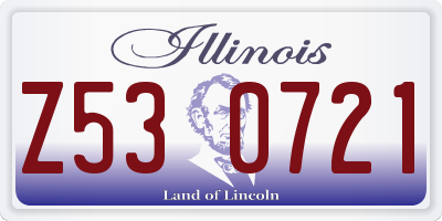 IL license plate Z530721