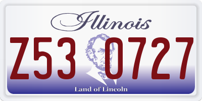 IL license plate Z530727