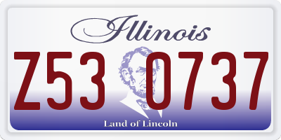 IL license plate Z530737
