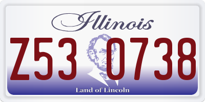 IL license plate Z530738