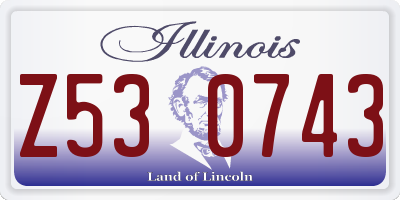 IL license plate Z530743