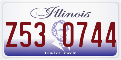 IL license plate Z530744