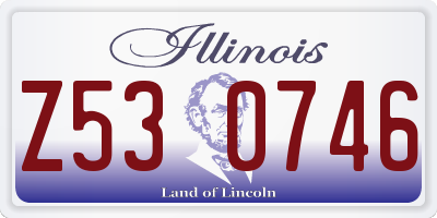 IL license plate Z530746