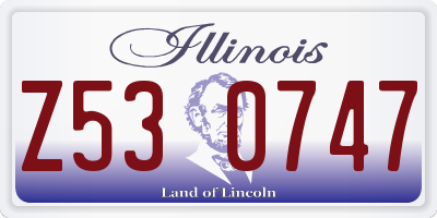 IL license plate Z530747