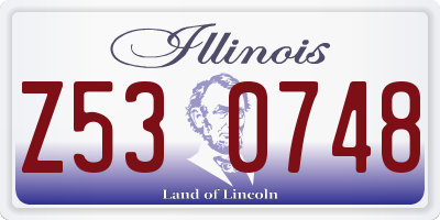 IL license plate Z530748