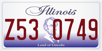 IL license plate Z530749