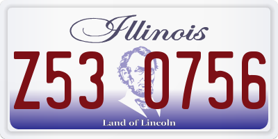 IL license plate Z530756