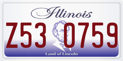 IL license plate Z530759