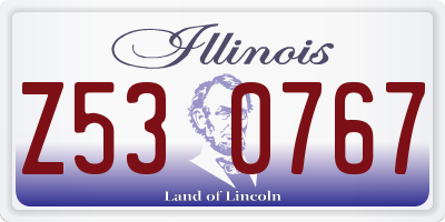 IL license plate Z530767