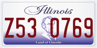 IL license plate Z530769