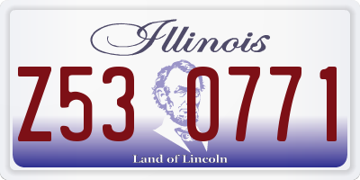 IL license plate Z530771